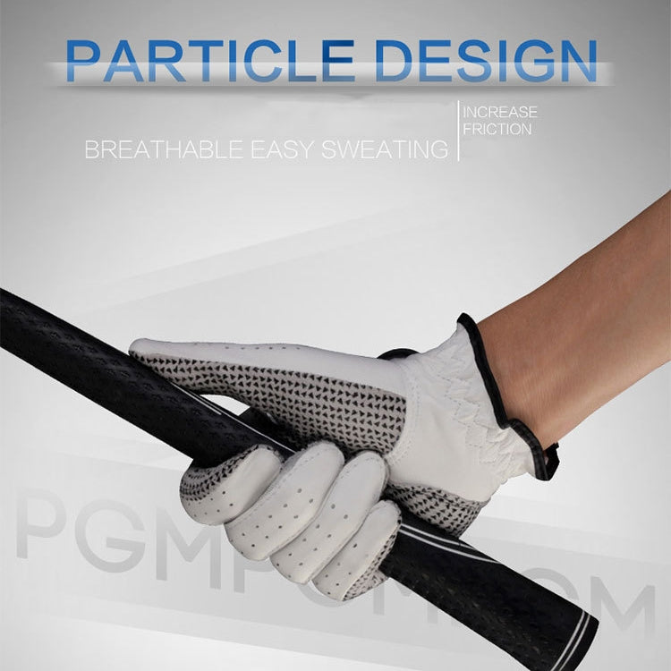 PGM Left Hand Sheepskin Anti-slip Particle Golf Men Gloves, Size: 23#, Size: 23#