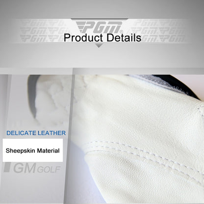 PGM Left Hand Sheepskin Anti-slip Particle Golf Men Gloves, Size: 23#, Size: 23#