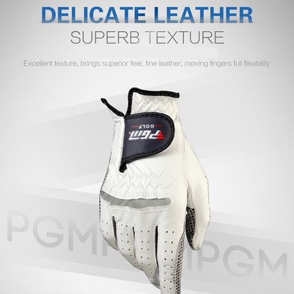 PGM Right Hand Sheepskin Anti-slip Particle Golf Men Gloves, Size: 23#, Size: 23#