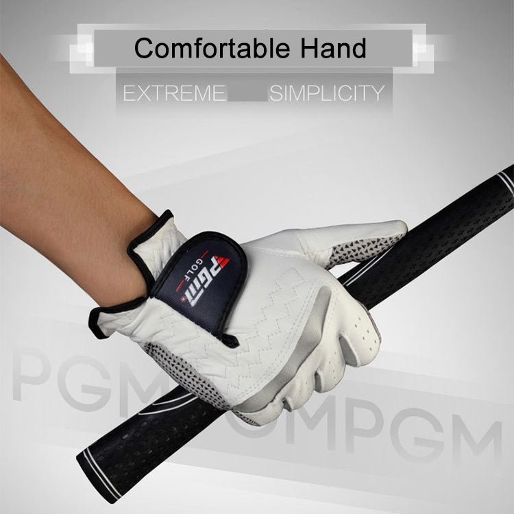 PGM Right Hand Sheepskin Anti-slip Particle Golf Men Gloves, Size: 23#, Size: 23#
