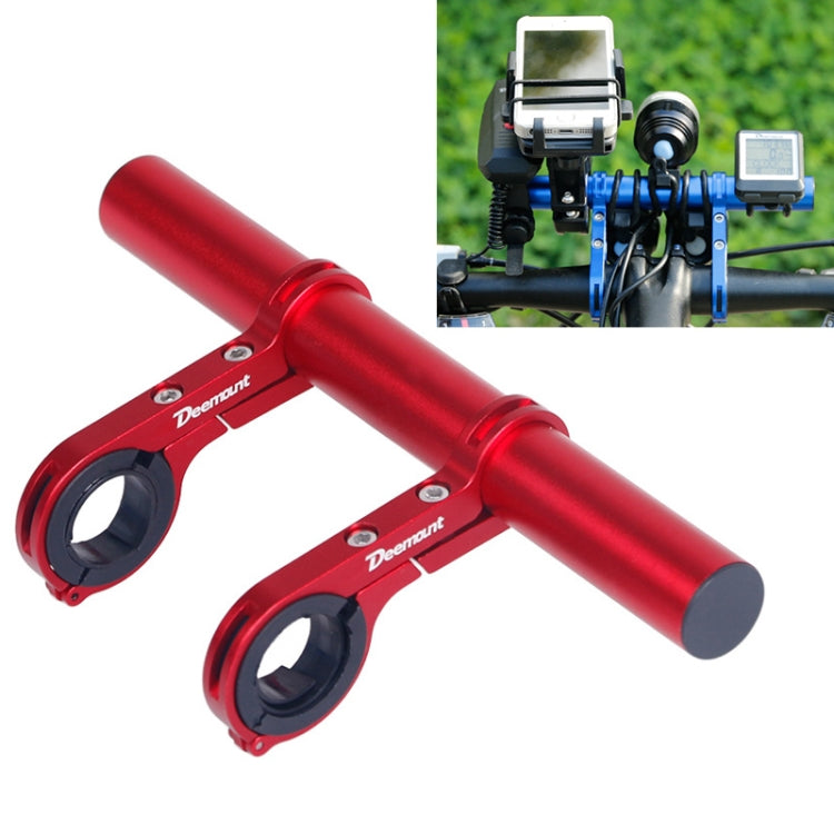 HLD-208 Mountainous Bicycle Aluminium Alloy Handlebar Extension Frame Flashlight Bracket, Alloy Red