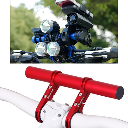 HLD-208 Mountainous Bicycle Aluminium Alloy Handlebar Extension Frame Flashlight Bracket, Alloy Red