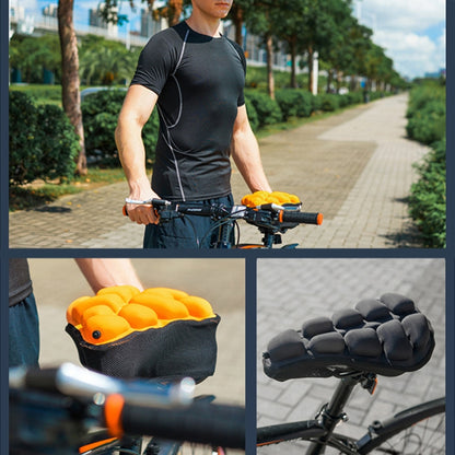 BC-203 2.0 M Size Bicycle Foldable Inflatable Airbag Cushion Seat Cover with Inflator, BC-203 2.0 M