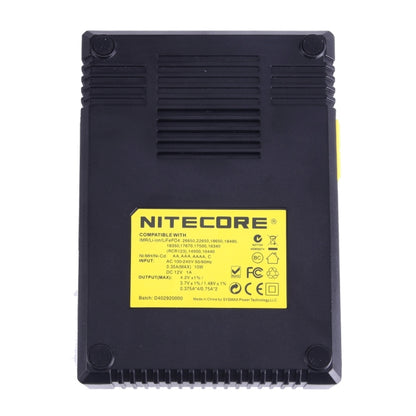 Nitecore D4 Intelligent Digi Smart Charger with LCD Display for 14500, 16340 (RCR123), 18650, 22650, 26650, Ni-MH and Ni-Cd (AA, AAA) Battery, D4