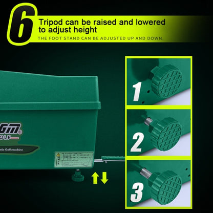 PGM Golf Ball Dispenser Automatic Tee Up Machine with Club Rack, Size: 62x32x32cm, 62x32x32cm Grey, 62x32x32cm Green