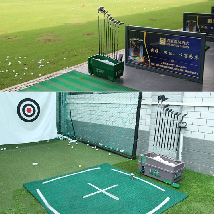 PGM Golf Ball Dispenser Automatic Tee Up Machine with Club Rack, Size: 62x32x32cm, 62x32x32cm Grey, 62x32x32cm Green