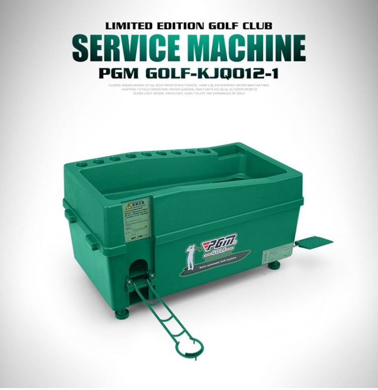 PGM Golf Ball Dispenser Automatic Tee Up Machine with Club Rack, Size: 62x32x32cm, 62x32x32cm Grey, 62x32x32cm Green