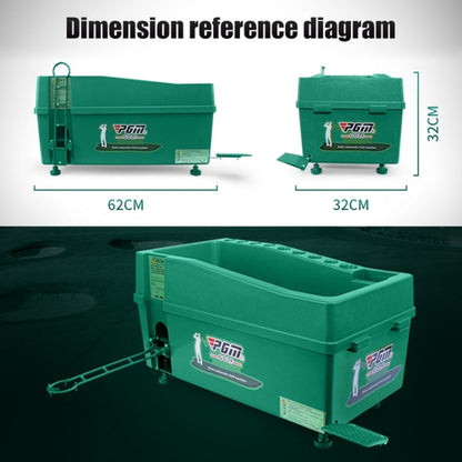 PGM Golf Ball Dispenser Automatic Tee Up Machine with Club Rack, Size: 62x32x32cm, 62x32x32cm Grey, 62x32x32cm Green