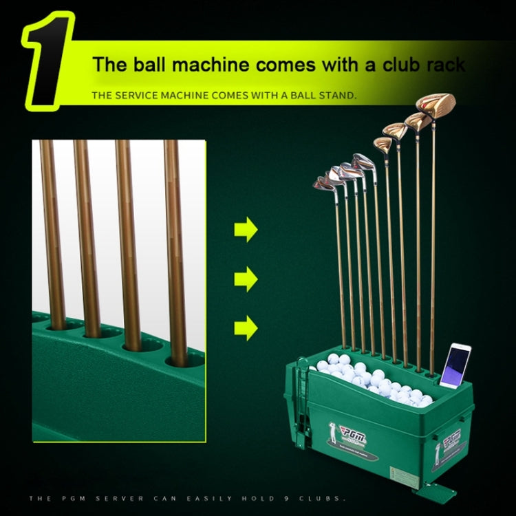 PGM Golf Ball Dispenser Automatic Tee Up Machine with Club Rack, Size: 62x32x32cm, 62x32x32cm Grey, 62x32x32cm Green