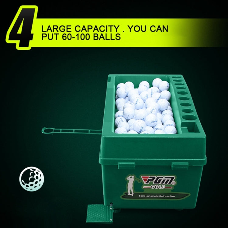 PGM Golf Ball Dispenser Automatic Tee Up Machine with Club Rack, Size: 62x32x32cm, 62x32x32cm Grey, 62x32x32cm Green
