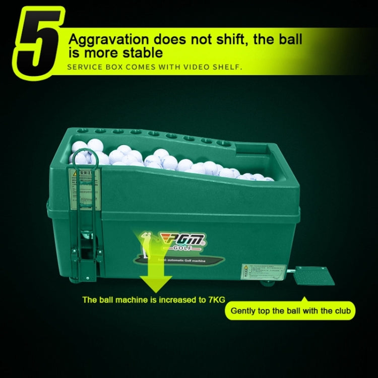 PGM Golf Ball Dispenser Automatic Tee Up Machine with Club Rack, Size: 62x32x32cm, 62x32x32cm Grey, 62x32x32cm Green