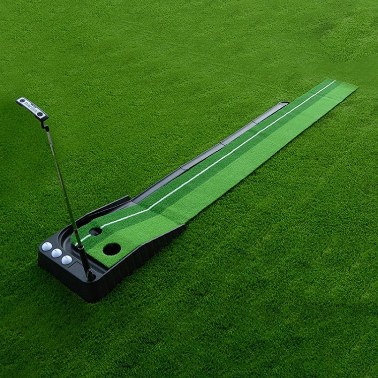 PGM Golf Mini Putting Mat Push Rod Trainer 2.5m, without Auto Ball Return Fairway, 2m, without Auto Ball Return Fairway
