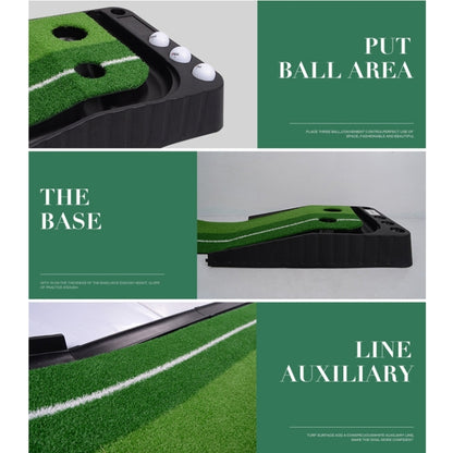 PGM Golf Mini Putting Mat Push Rod Trainer 2.5m, without Auto Ball Return Fairway, 2m, without Auto Ball Return Fairway