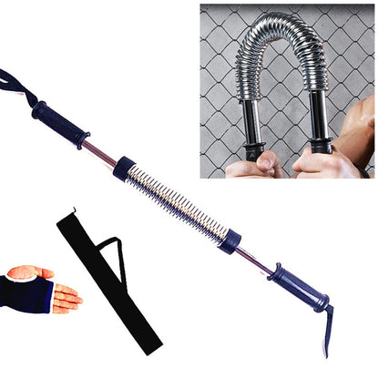 60kg Electroplating Spring Hand Grips Arm Strength Brawn Training Device + Hand Guard + Storage Bag Set, 60kg