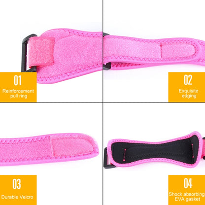 2 PCS SMD-0114 Outdoor Sport Knee Joint Protective Belt Anti-sprain Patellar Band, SMD-0114 Black, SMD-0114 Blue, SMD-0114 Rose Red