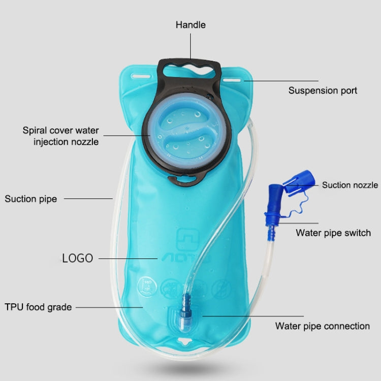 AOTU AT6603 2L TPU Outdoor Sports Drinking Water Bag, AOTU AT6603 2L