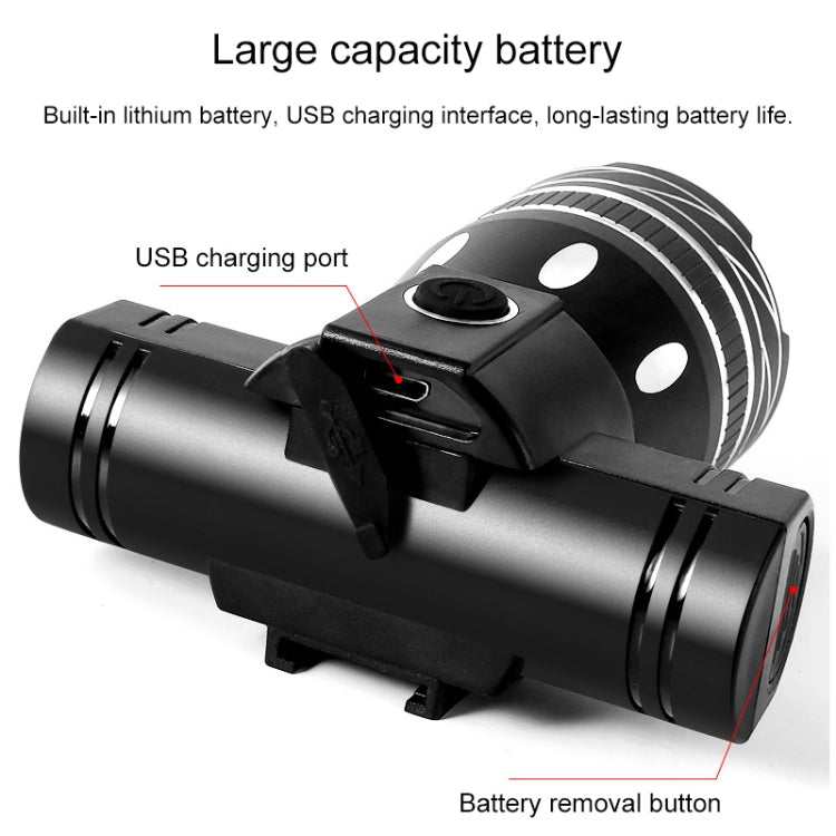 BG-1901 Bicycle USB Charging Speaker Front Lamp Multi-Function Cycling Equipment, 150LM