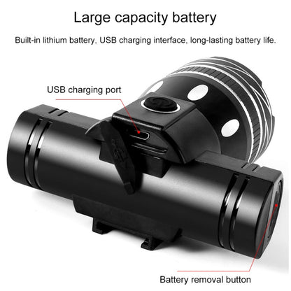 BG-1901 Bicycle USB Charging Speaker Front Lamp Multi-Function Cycling Equipment, 150LM