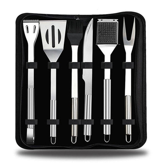 6 in 1 Outdoor Tableware Set Camping Barbecue Tableware Picnic Tool Set, 6 in 1
