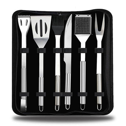 6 in 1 Outdoor Tableware Set Camping Barbecue Tableware Picnic Tool Set, 6 in 1