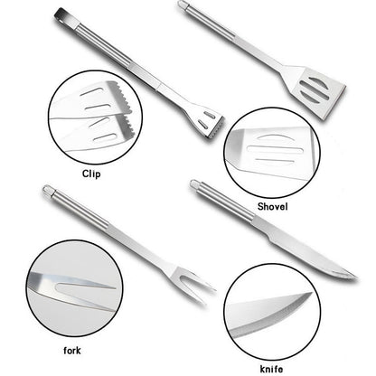 9 in 1 Outdoor Tableware Set Camping Barbecue Tableware Picnic Tool Set, 9 in 1