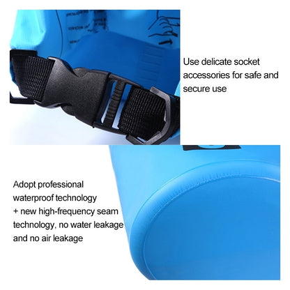 Outdoor Waterproof Bag Dry Sack PVC Barrel Bag, Capacity: 2L, Capacity: 2L (Yellow), Capacity: 2L (Dark Blue), Capacity: 2L (Orange), Capacity: 2L (Green)
