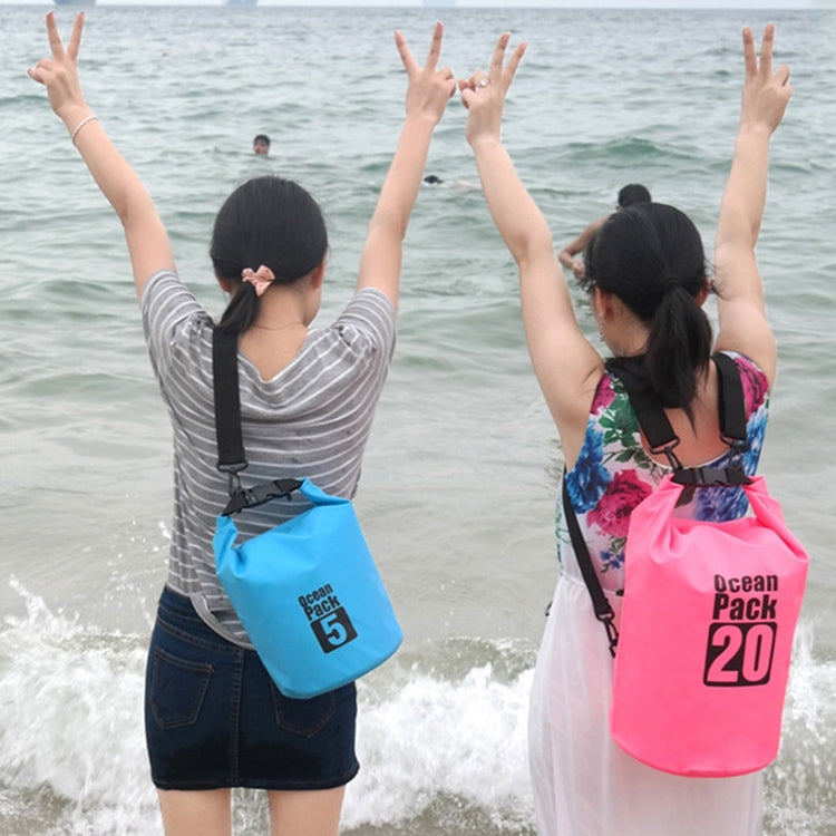 Outdoor Waterproof Bag Dry Sack PVC Barrel Bag, Capacity: 2L, Capacity: 2L (Yellow), Capacity: 2L (Dark Blue), Capacity: 2L (Orange), Capacity: 2L (Green)