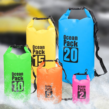 Outdoor Waterproof Single Shoulder Bag Dry Sack PVC Barrel Bag, Capacity: 10L, Capacity: 10L (Pink), Capacity: 10L (Green), Capacity: 10L (Sky Blue), Capacity: 10L (Yellow), Capacity: 10L (Black), Capacity: 10L (Dark Blue), Capacity: 10L (Orange)
