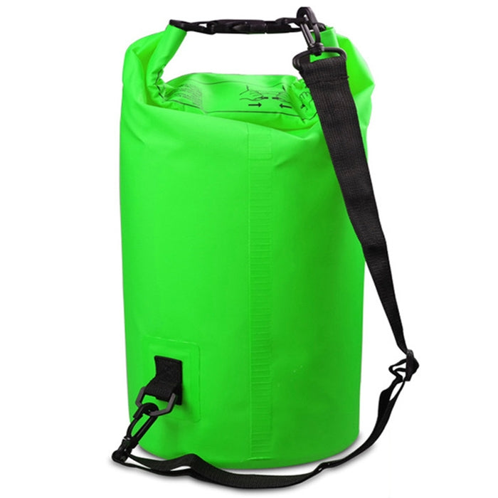 Outdoor Waterproof Single Shoulder Bag Dry Sack PVC Barrel Bag, Capacity: 10L, Capacity: 10L (Pink), Capacity: 10L (Green), Capacity: 10L (Sky Blue), Capacity: 10L (Yellow), Capacity: 10L (Black), Capacity: 10L (Dark Blue), Capacity: 10L (Orange)