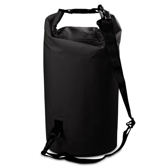Outdoor Waterproof Double Shoulder Bag Dry Sack PVC Barrel Bag, Capacity: 20L, Capacity: 20L (Pink), Capacity: 20L (Green), Capacity: 20L (Sky Blue), Capacity: 20L (Yellow), Capacity: 20L (Black), Capacity: 20L (Dark Blue), Capacity: 20L (Orange)