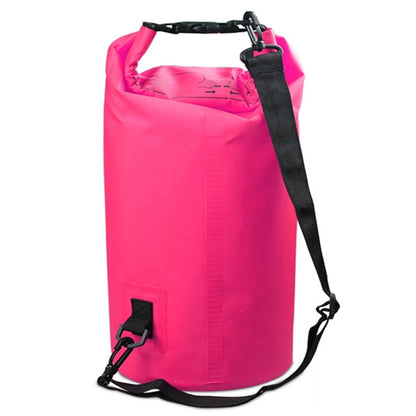 Outdoor Waterproof Double Shoulder Bag Dry Sack PVC Barrel Bag, Capacity: 20L, Capacity: 20L (Pink), Capacity: 20L (Green), Capacity: 20L (Sky Blue), Capacity: 20L (Yellow), Capacity: 20L (Black), Capacity: 20L (Dark Blue), Capacity: 20L (Orange)