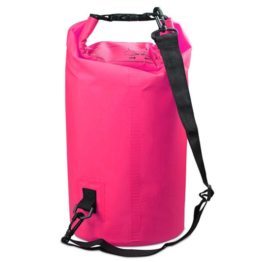 Outdoor Waterproof Double Shoulder Bag Dry Sack PVC Barrel Bag, Capacity: 20L, Capacity: 20L (Pink), Capacity: 20L (Green), Capacity: 20L (Sky Blue), Capacity: 20L (Yellow), Capacity: 20L (Black), Capacity: 20L (Dark Blue), Capacity: 20L (Orange)