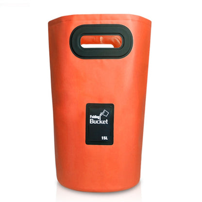 Outdoor Portable Folding Sink PVC Collapsible Bucket, Capacity: 15L, 15L Black, 15L Dark Blue, 15L Orange, 15L Green, 15L Rose Red, 15L Sky Blue, 15L Yellow