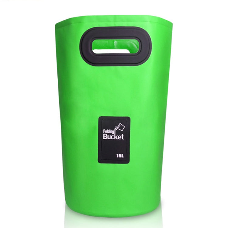 Outdoor Portable Folding Sink PVC Collapsible Bucket, Capacity: 15L, 15L Black, 15L Dark Blue, 15L Orange, 15L Green, 15L Rose Red, 15L Sky Blue, 15L Yellow