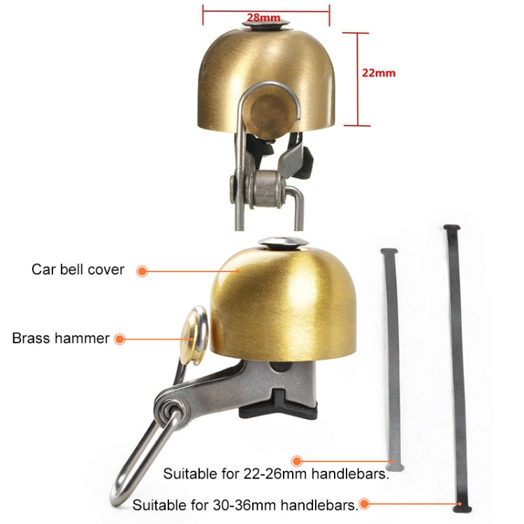 Bicycle Bell Retro Copper Bell Cycling Accessories, Bicycle Bell (Silver), Bicycle Bell (Gold), Bicycle Bell (brass)