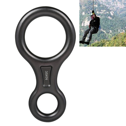 Climbing Rescue Figure 8 Descender Rappelling Gear Belay Device(Black), TP8601P (Black), TP8601P  (Silver), TP8601P  (Red), TP8601P  (Blue), TP8601P  (Gold), TP8601P  (Orange), TP8601P  (Dark Gray)