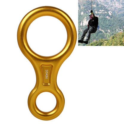 Climbing Rescue Figure 8 Descender Rappelling Gear Belay Device(Black), TP8601P (Black), TP8601P  (Silver), TP8601P  (Red), TP8601P  (Blue), TP8601P  (Gold), TP8601P  (Orange), TP8601P  (Dark Gray)