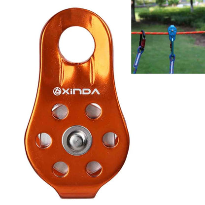 Single Fixed Pulley Mountaineering Rope Climbing Rappelling Survival Equipment