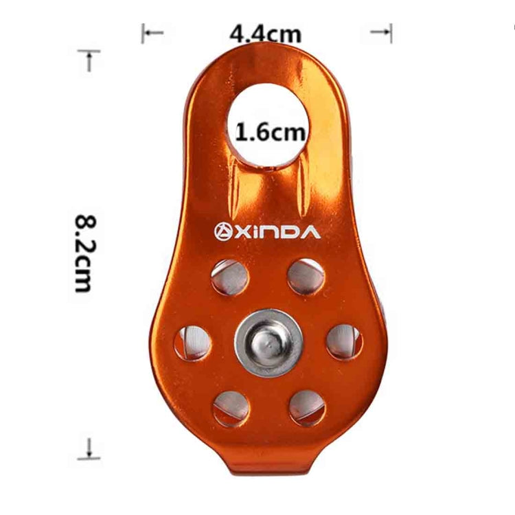 Single Fixed Pulley Mountaineering Rope Climbing Rappelling Survival Equipment