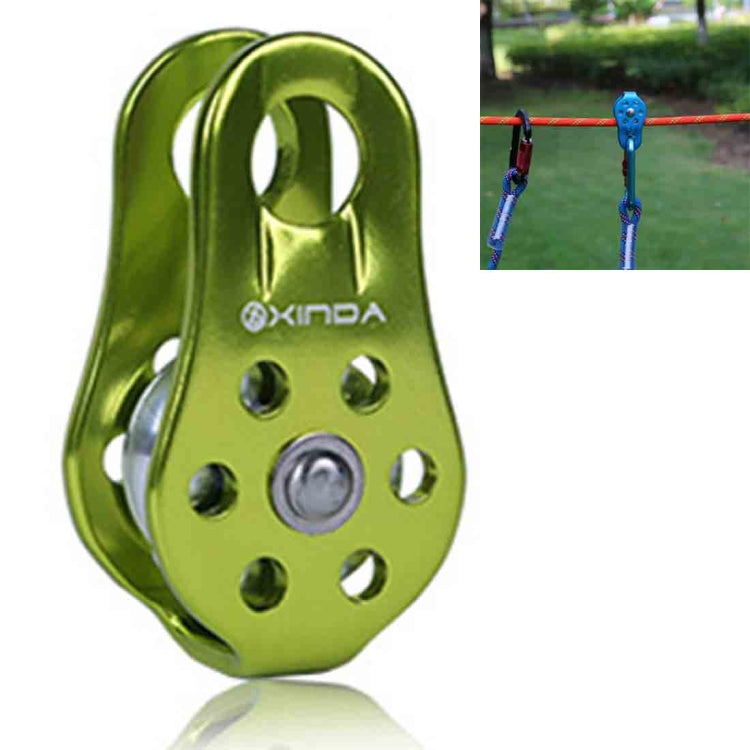 Single Fixed Pulley Mountaineering Rope Climbing Rappelling Survival Equipment