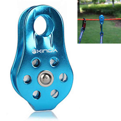 Single Fixed Pulley Mountaineering Rope Climbing Rappelling Survival Equipment
