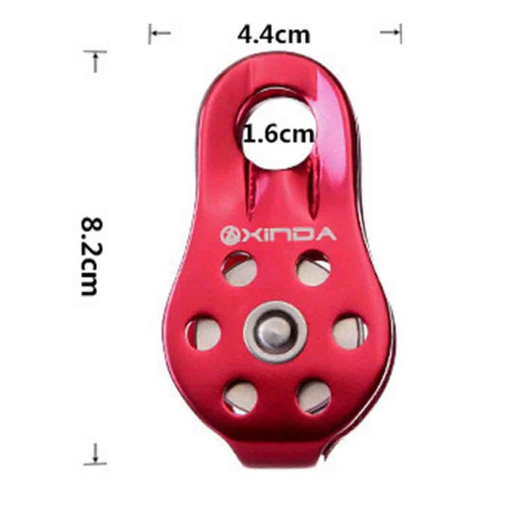 Single Fixed Pulley Mountaineering Rope Climbing Rappelling Survival Equipment