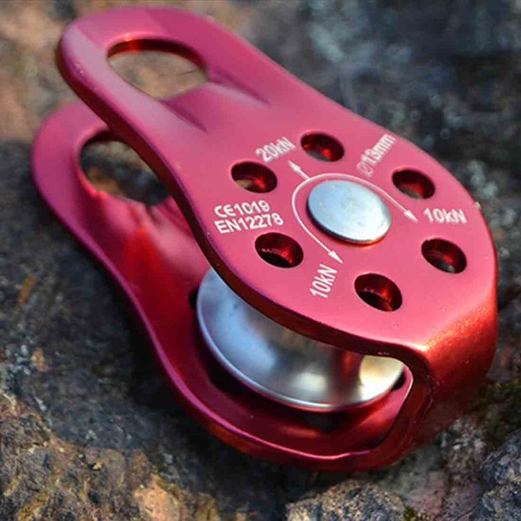 Single Fixed Pulley Mountaineering Rope Climbing Rappelling Survival Equipment
