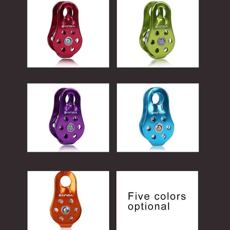 Single Fixed Pulley Mountaineering Rope Climbing Rappelling Survival Equipment