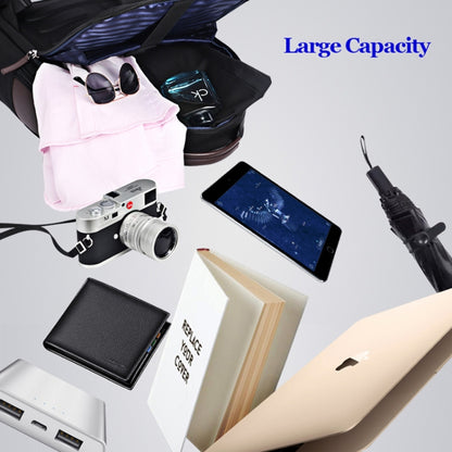 Bopai 751-007291 Business Anti-theft Waterproof Large Capacity Double Shoulder Bag,with USB Charging Port, Size: 34x19x43.5cm, 751-007291