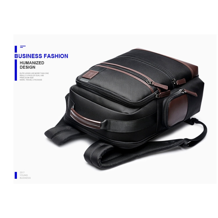Bopai 751-007291 Business Anti-theft Waterproof Large Capacity Double Shoulder Bag,with USB Charging Port, Size: 34x19x43.5cm, 751-007291