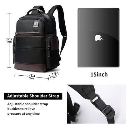Bopai 751-007291 Business Anti-theft Waterproof Large Capacity Double Shoulder Bag,with USB Charging Port, Size: 34x19x43.5cm, 751-007291