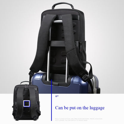 Bopai 851-009911 Business Anti-theft Waterproof Large Capacity Double Shoulder Bag,with USB Charging Port, Size: 30.5x13x45cm, 851-009911