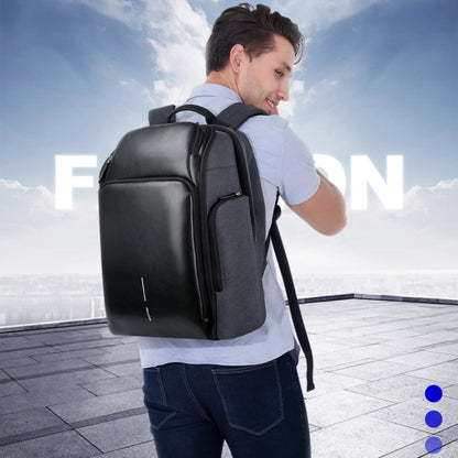 Bopai 851-010128 Business Anti-theft Waterproof Large Capacity Double Shoulder Bag,with USB Charging Port, Size: 34x19x43cm, 851-010128