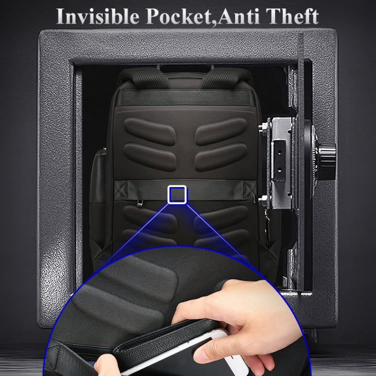 Bopai 851-014211 Business Anti-theft Waterproof Three-layer Large Capacity Double Shoulder Bag,with USB Charging Port, Size: 35.5x24x45cm, 851-014211